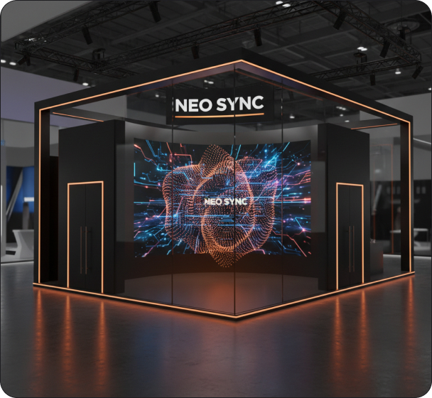 DOTS MEDIA exhibition booth